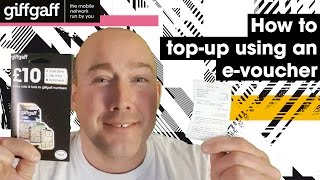 How to topup using an evoucher  tutorial  giffgaff [upl. by Stempson519]