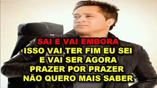 Prazer Por Prazer  Leonardo  Karaoke [upl. by Mattheus]