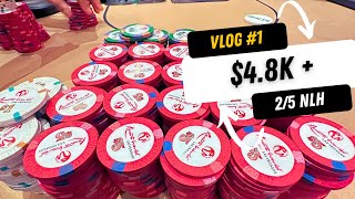 LUCKIEST POKER PLAYER  Poker Llama Vlog 1 [upl. by Choo]