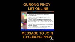 gurongpinoy generaleducationreviewer profedreviewer letreview shorts [upl. by Solracnauj499]