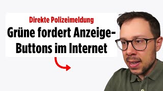 GrünenPolitikerin fordert StrafanzeigeButtons im Internet [upl. by Demeter81]