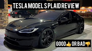 TESLA MODEL S PLAID REVIEW OWNERS PERSPECTIVE [upl. by Llehsem]