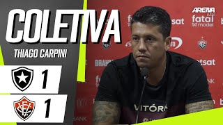 COLETIVA THIAGO CARPINI  AO VIVO  Botafogo x Vitória  Brasileirão 2024 [upl. by Nuawtna]