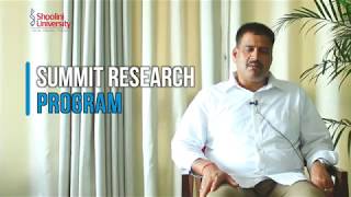 Summit Research Program  Courses  Shoolini University [upl. by Melbourne]