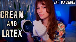 ASMR Ear Massage with Latex Gloves 💎 Crinkly Sounds amp Delicate Touches [upl. by Otrebireh197]