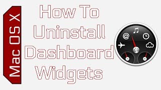 How To Delete Dashboard Widgets in Mac OS X [upl. by Adair]