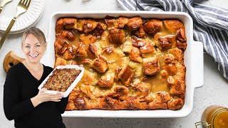 Bread Pudding thats Sweetened to Perfection with Optional Sauce [upl. by Nivlag841]