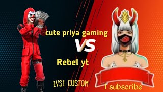 cute Priya gaming 👿👿free fire custom1vs1👿views viralvideo love video 👿👿😲viralvideo [upl. by Philbin677]