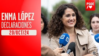 PSOE  Declaraciones de Enma López [upl. by Ardnas763]