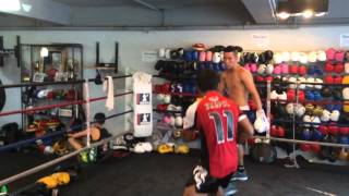 Ekapol Juke and Sudsakorn Sor Klinmee sparring [upl. by Yehudit210]