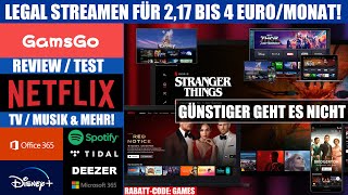 GamsGo Review  Günstig Netflix Disney Deezer Youtube Premium Spotify ab 217 €Monat Streamen [upl. by Manya]