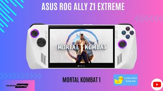 ROG Ally Z1 Extreme Mortal Kombat 1 native performance amp Lossless Scaling LSFG 20 [upl. by Suedaht226]