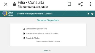 Como consultar a relação de filiados de todos partidos  Filiação Partidária [upl. by Ynner526]