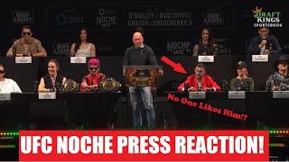 UFC Noche Press Conference REACTION [upl. by Alethea52]