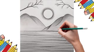 Como Desenhar Paisagens II Desenhos Fáceis Passo a Passo [upl. by Yevad107]