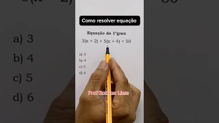 Equação do primeiro grau matematicaconcursos matematica estudar [upl. by Axel]