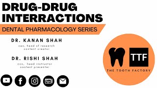 Drug Interaction  Dental Pharmacology  Full Lecture 2022 [upl. by Ezara]