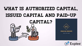 What is Authorized Capital Issued Capital and PaidUp Capital  Explained [upl. by Gardas464]