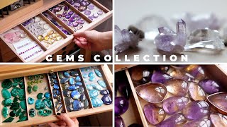 My GEMS amp CRYSTAL collection Gemestones I use for jewelry making [upl. by Aivon]