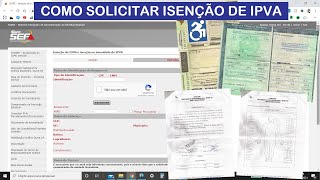 Como solicitar isenção de IPVA por conta própria  PCD condutor em MG [upl. by Ayekehs768]