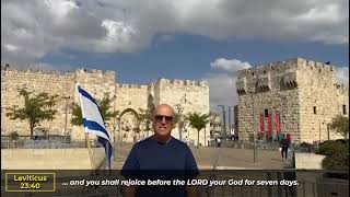 Happy Feast of TabernaclesSukkot From Jerusalem  Messianic Rabbi Zev Porat [upl. by Ralyt]