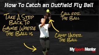 Softball How to Catch a Fly Ball and a Ground Ball [upl. by Waverly478]