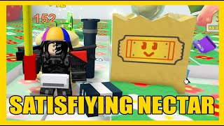 HOW TO GET SATISFYING NECTAR Bee Swarm Simulator BEESMAS UPDATE Quality Cousin Time QUEST [upl. by Maillij]