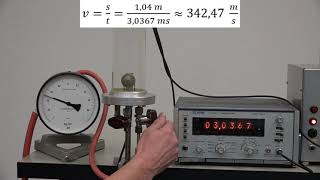 Experimente aus der Physik Schallgeschwindigkeit [upl. by Ahsiek558]