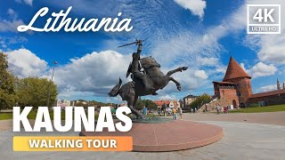 Kaunas 🇱🇹 Walking Tour Explore the Heart of Lithuania in 4K Quality [upl. by Esetal]