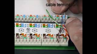 Giganet Cat6 UUTP Patch Panel Termination Tutorial [upl. by Emerej744]