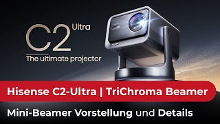 Irre Hisense C2ULTRA  Smart Mini 4K UHD TriChroma Projektor mit 3000 Ansi Lumen Helligkeit [upl. by Pryce]