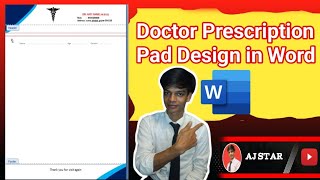 Doctor Prescription Pad Design Latterhead design How To Doctor Prescription Pad Design in ms word [upl. by Madelle]