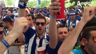 Afición del Alavés en Madrid por la Final de Copa del Rey [upl. by Noemad]