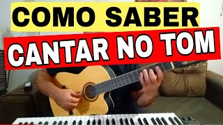 COMO SABER SE VC CANTAR AFINADO aula de violão e canto no you tube [upl. by Kcorb]