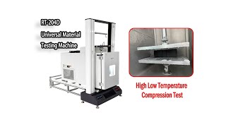 High Low Temperature Compression Test Operation Video  RT204D Universal Material Testing Machine [upl. by Aylward]