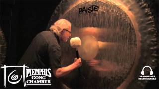 80quot Paiste Symphonic Gong  Played by Michael Bettine at Memphis Gong Chamber [upl. by Sollie]