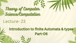 Deterministic Finite Automata Examples  drlearning3697  lecture23 automata toc [upl. by Angrist33]