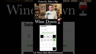 LA Times Saturday Mini Meta Crossword Come in Take a Sip amp Wine Down Anyway 🍷 shorts [upl. by Nerita]