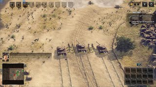 Sudden strike 4  Axis Campaign Battle of Kasserine Pass on challenge mode [upl. by Shermie215]