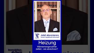 Heizung  Wärmemengenzähler defekt  Wie soll man dann abrechnen  Tutorial [upl. by Anaujat]