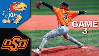 Oklahoma State vs Kansas Baseball Highlights  GAME 3  College Baseball Highlights 2023 [upl. by Eseerehs916]