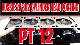 Aussie Ford Cleveland 2V 302 Closed Chamber Cylinder Head Porting Pt 12 [upl. by Stearns]