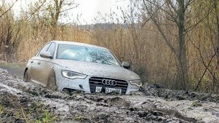 AUDI A6 поехала на бездорожье вместе с вседорожниками OFFROAD [upl. by Aroel]