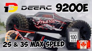 DEERC 9200E Max Speed 2s amp 3s [upl. by Izy]