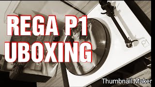 rega P1 UNBOXING rega planar one turntable [upl. by Aromat]