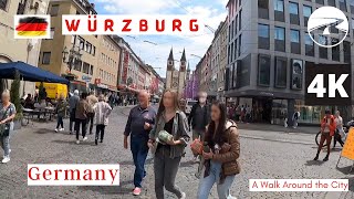 🇩🇪 Würzburg Germany Walking Tour 🇩🇪  4K 60fps UHD  Started tour from HBF  Main Central Station [upl. by Bauer795]