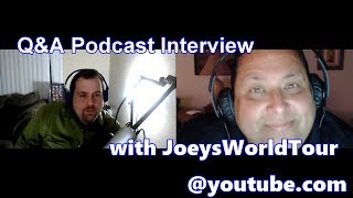 Joeysworldtour interview QA and Skittles Sweet Heat Food Review OutlawsPodcast [upl. by Tannen]