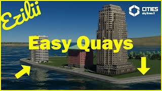 Easily Create Quays in Cities Skylines 2 [upl. by Anilah934]