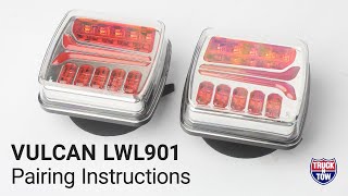 VULCAN Wireless LED Towing And Trailer Lights  Pairing Instructions [upl. by Neerahs]