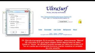 UltraSurf  ocultar IP  Navegar con Proxy [upl. by Sokem]